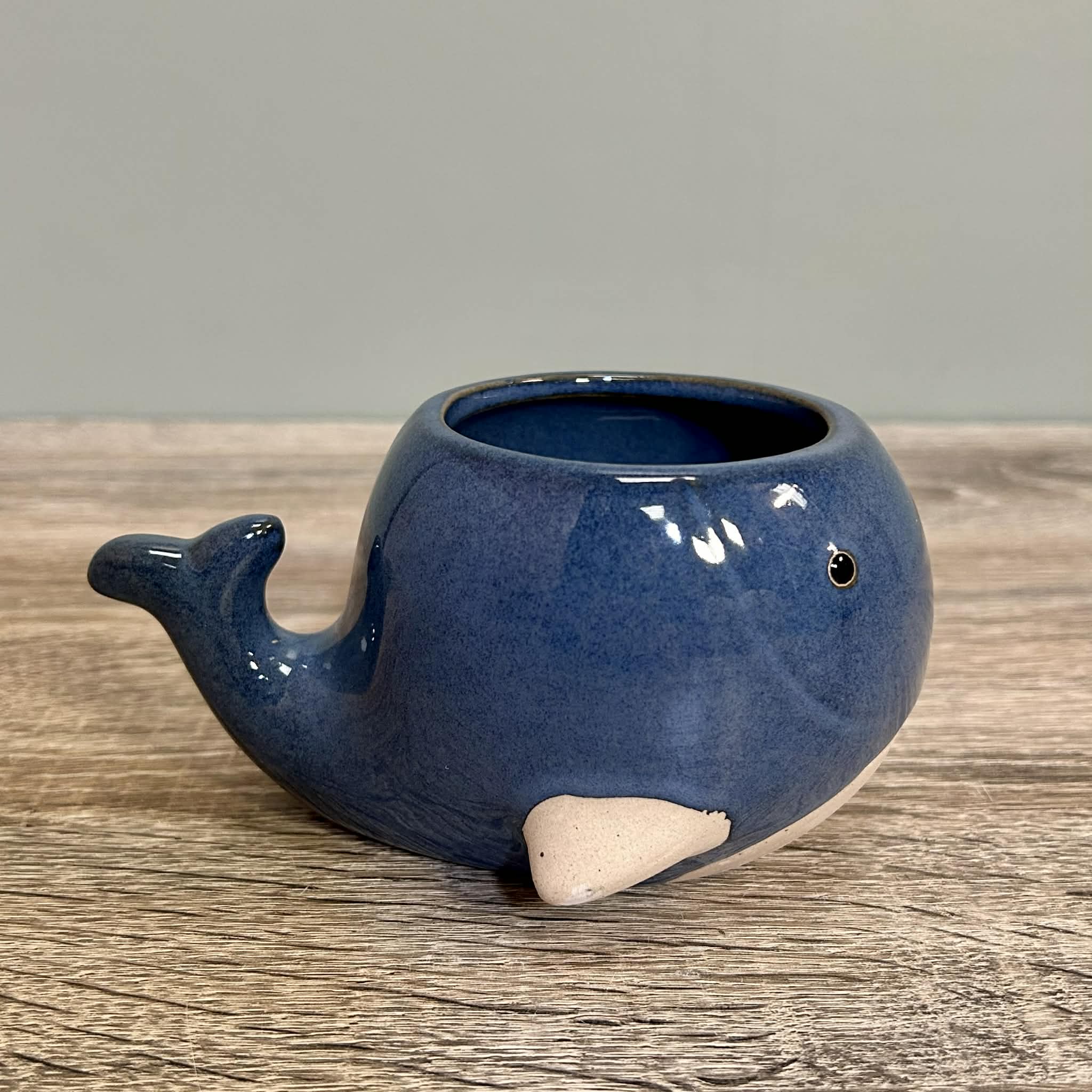 Ceramic Small Whale Planter