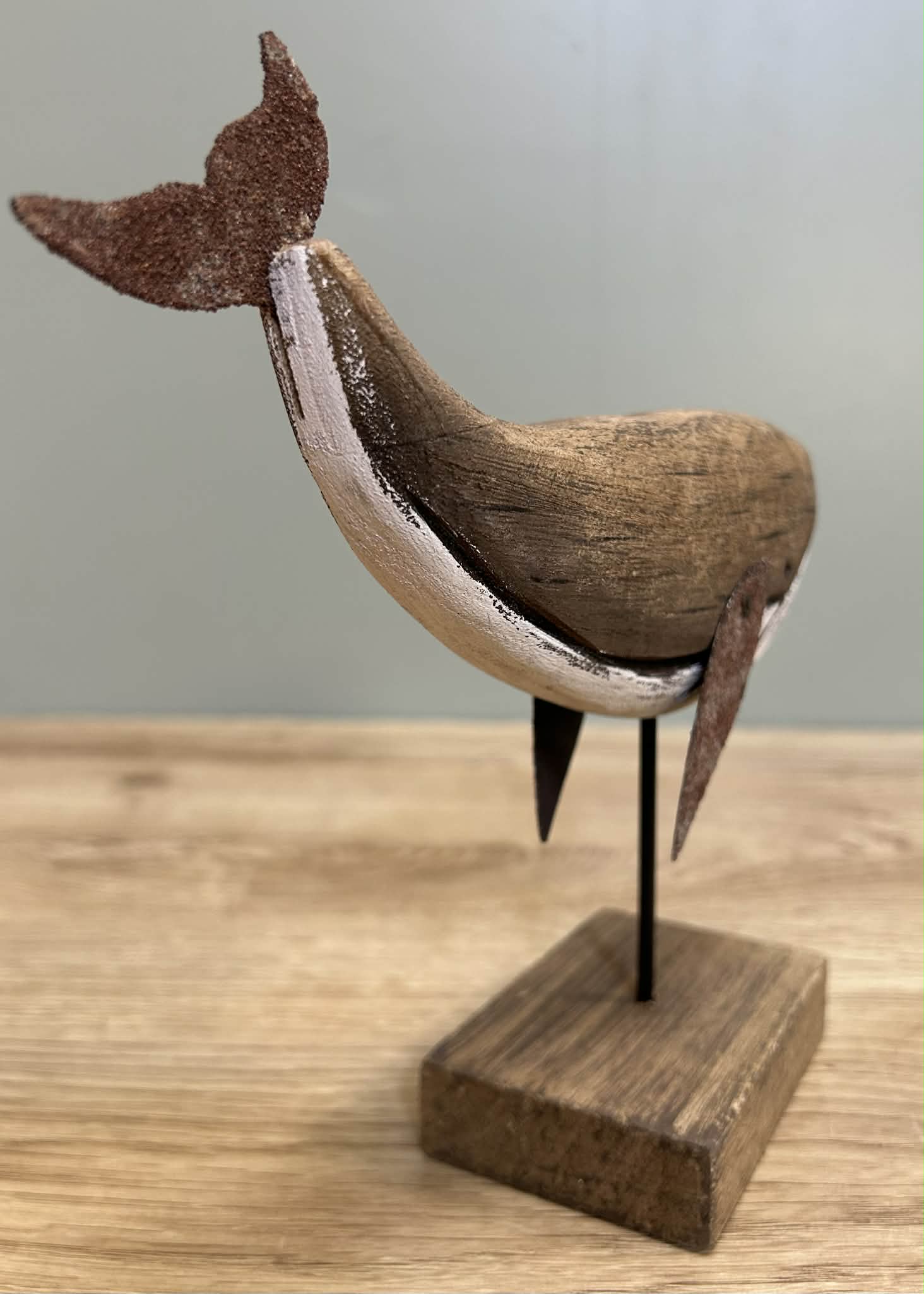 Wooden Whale Décor