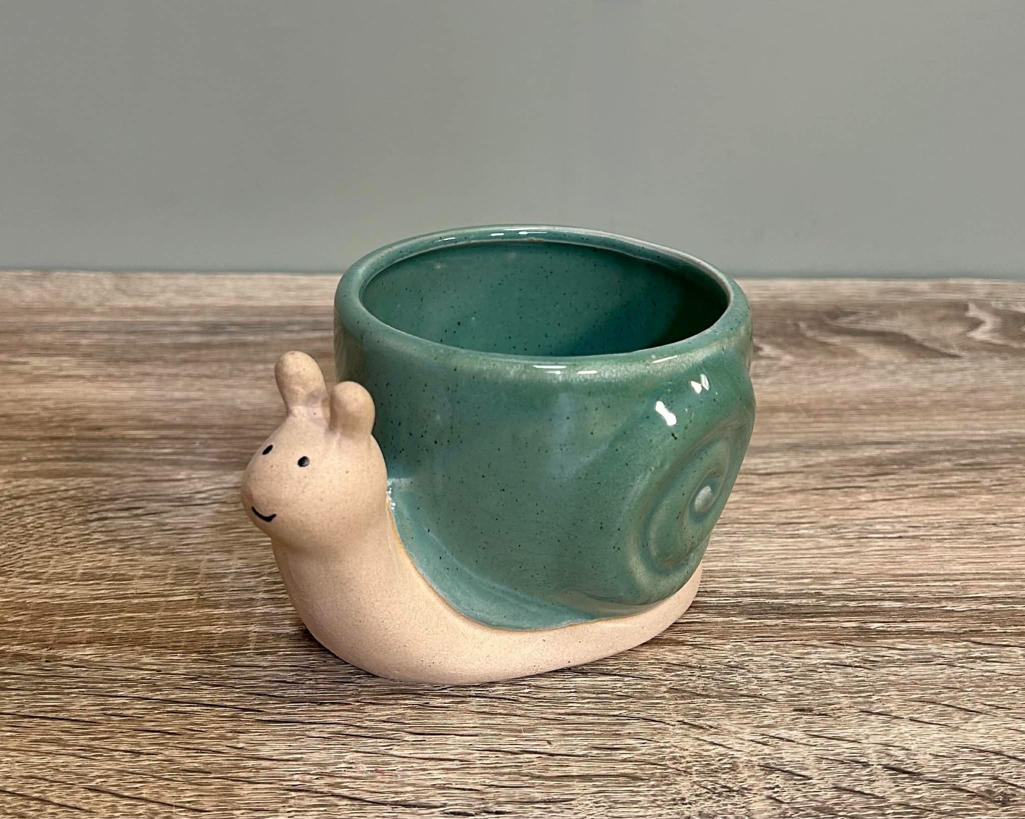 Ceramic Snail Planter