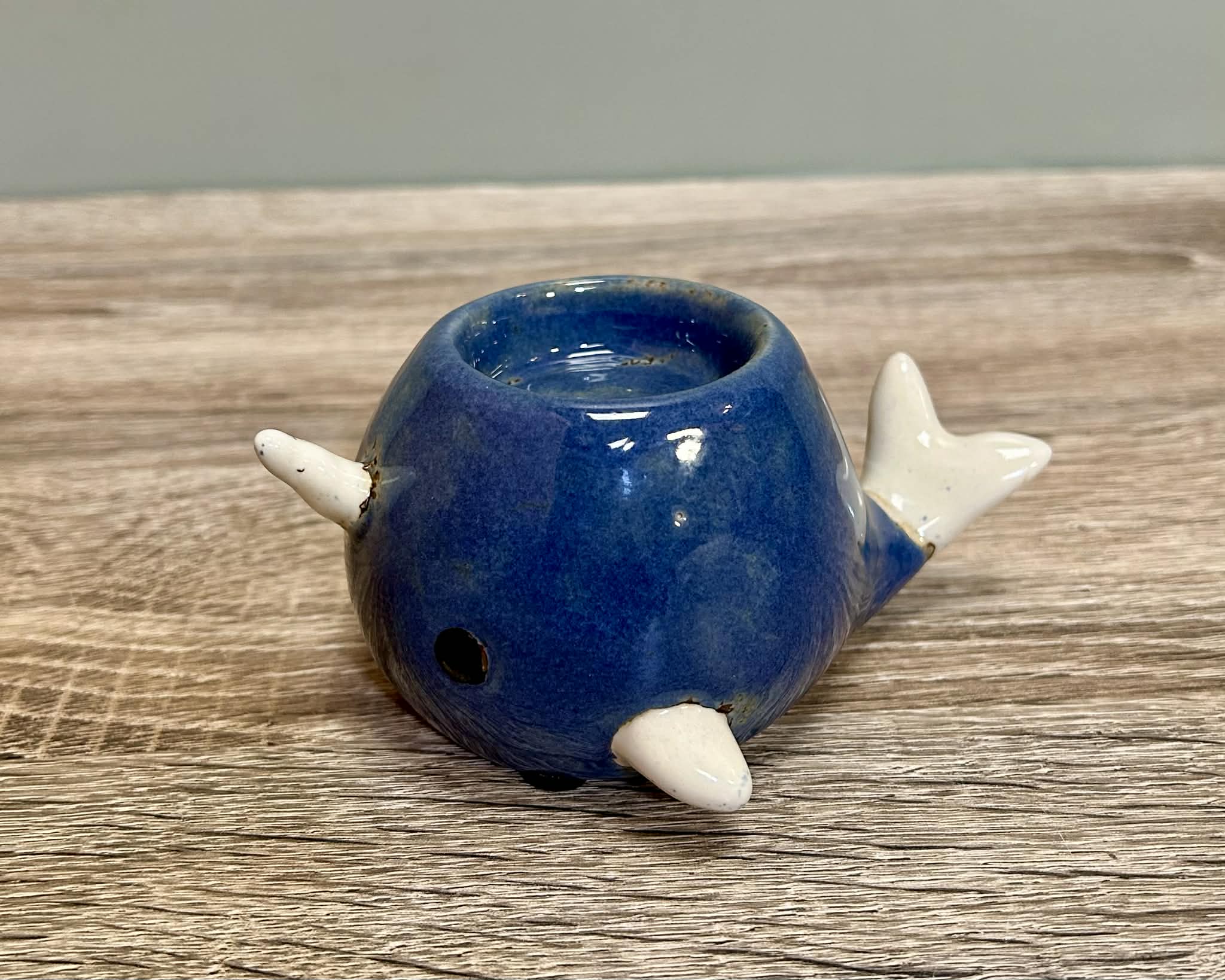 Small Narwhal Tealight Holder