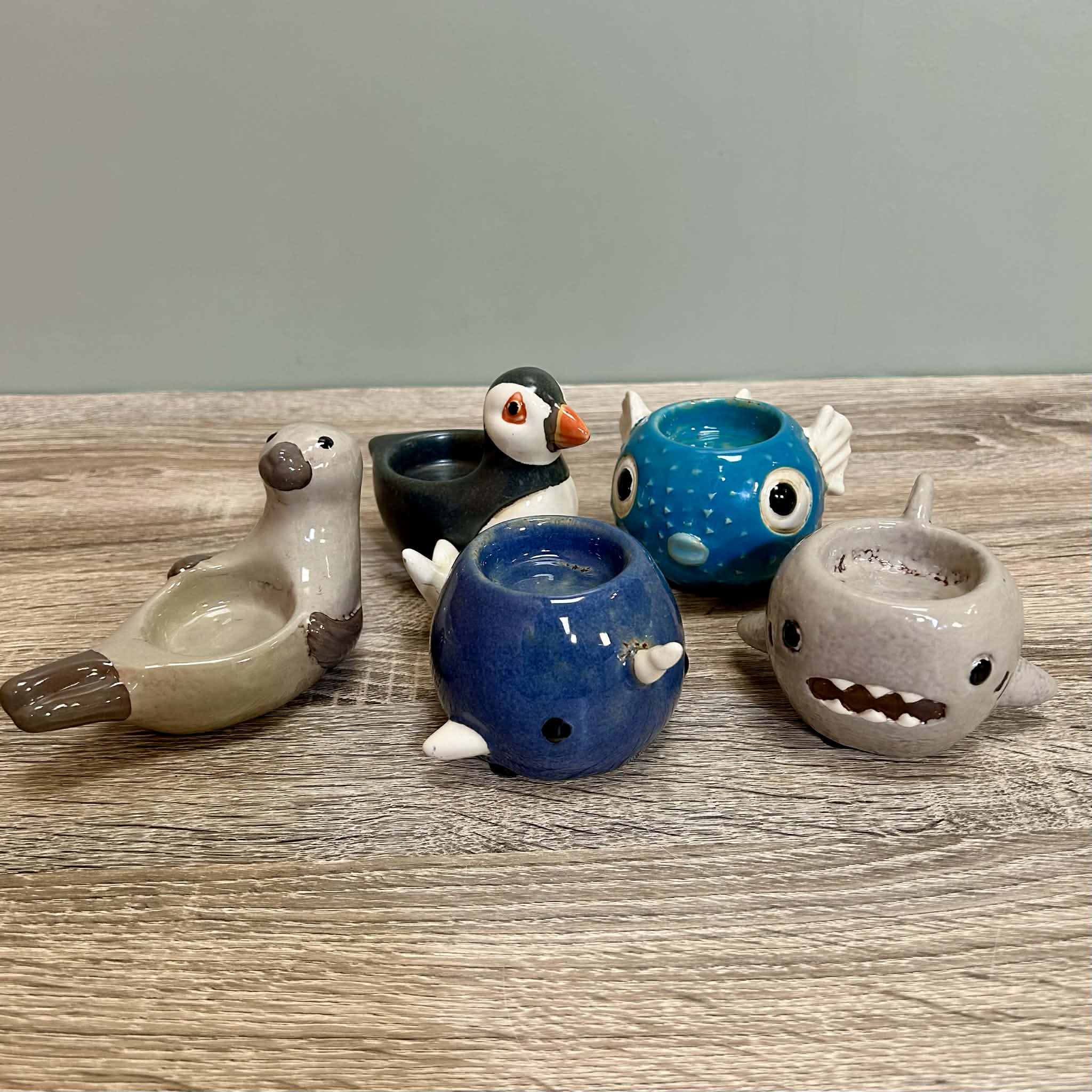 Small Narwhal Tealight Holder