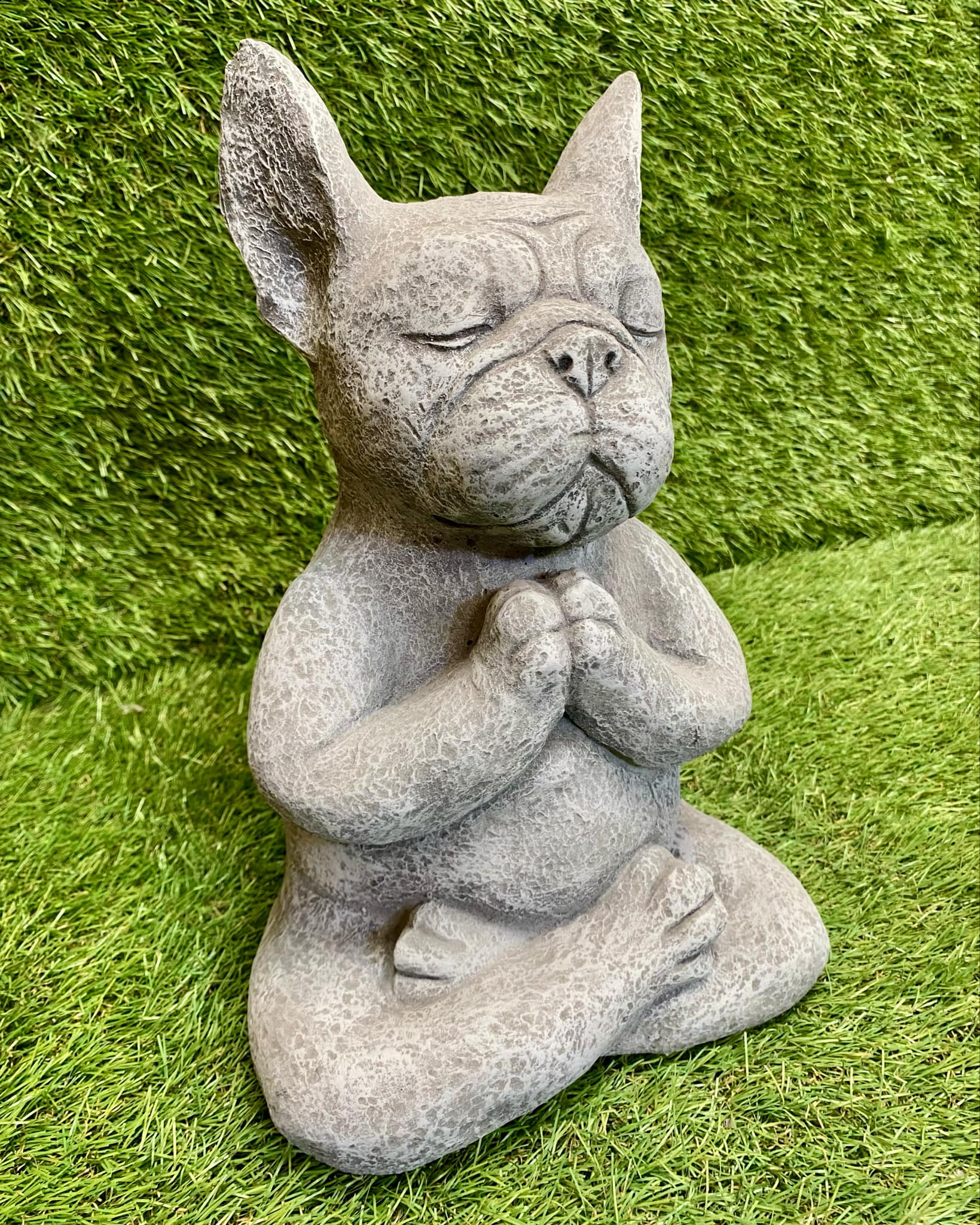 Yoga Meditating French Bulldog