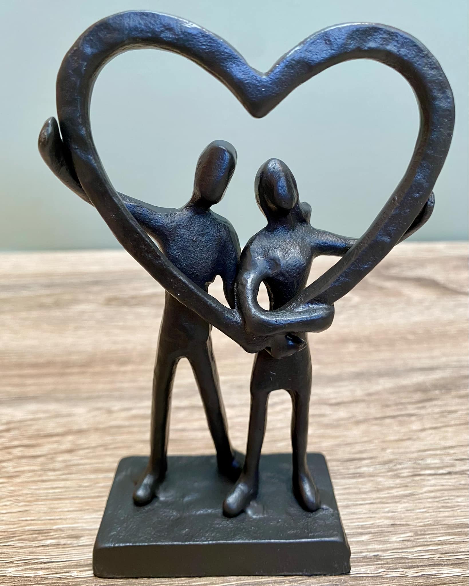 Metal Couple In Heart