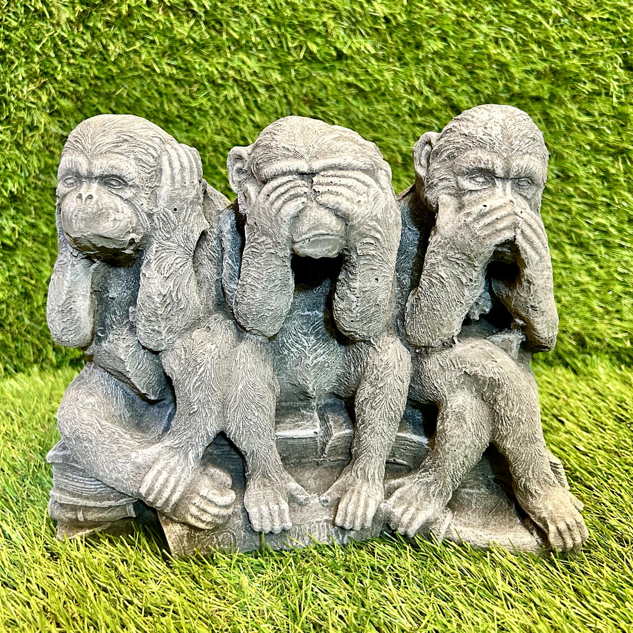 Monkeys (Hear, See, Speak No Evil) On A Book