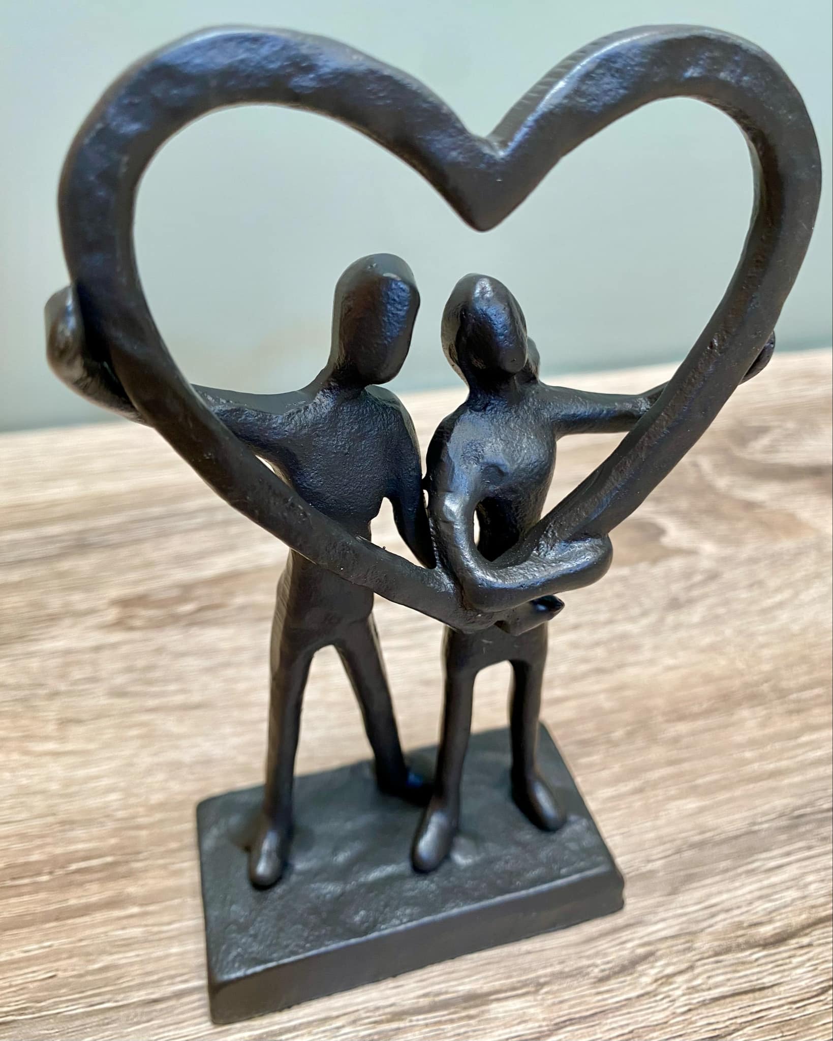 Metal Couple In Heart