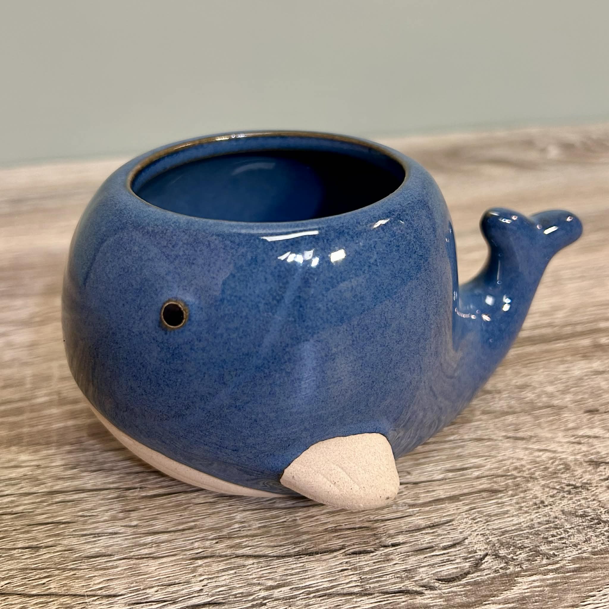 Ceramic Small Whale Planter