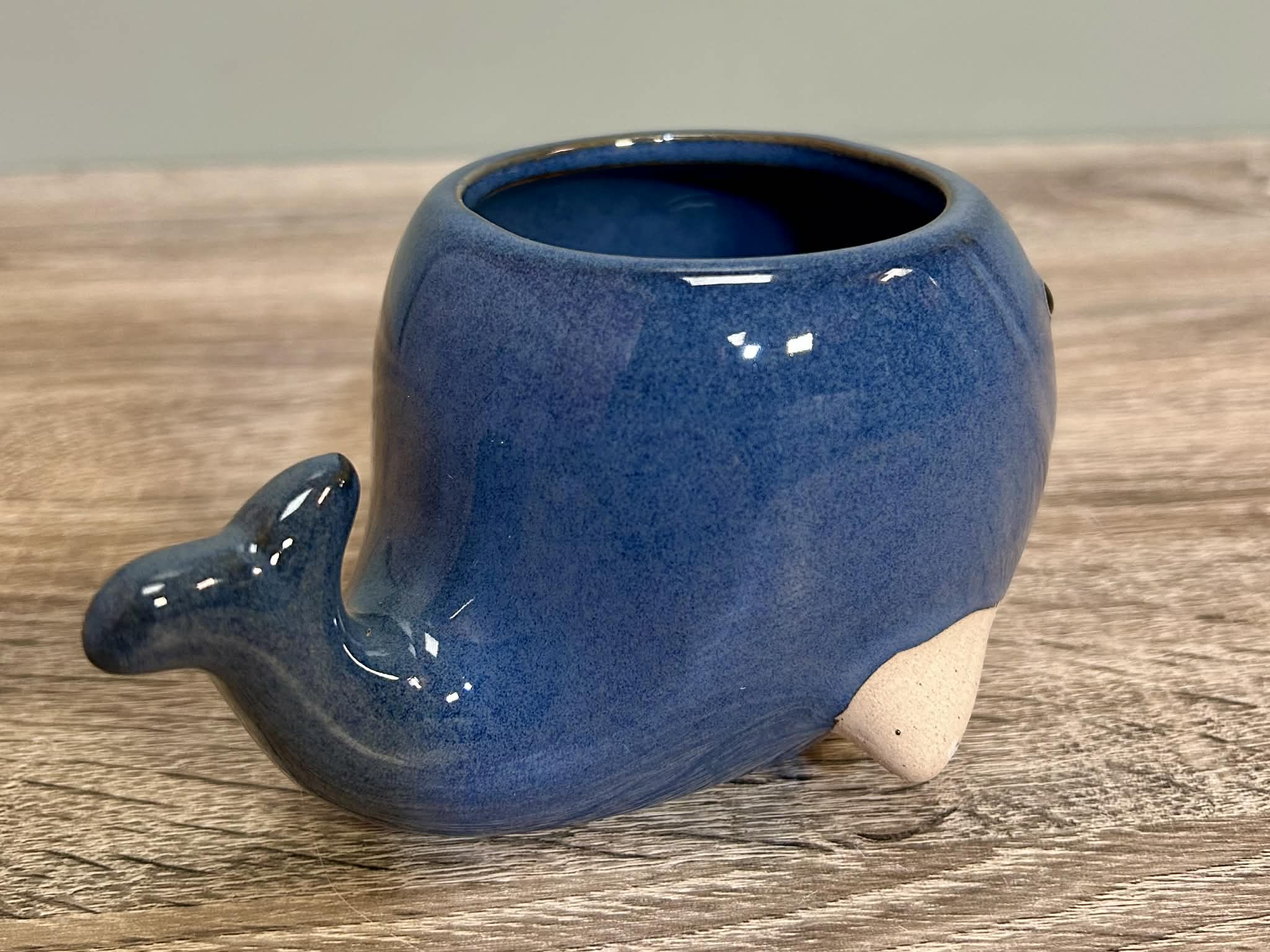 Ceramic Small Whale Planter