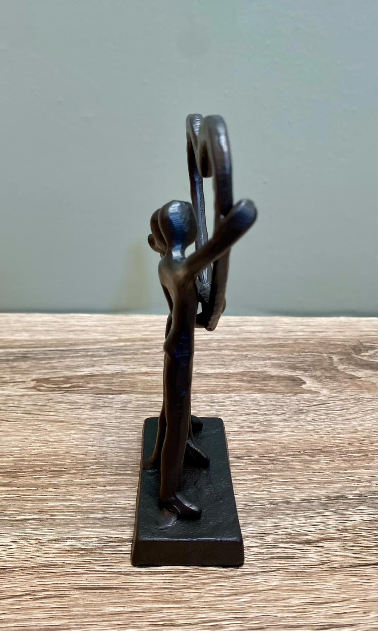 Metal Couple In Heart