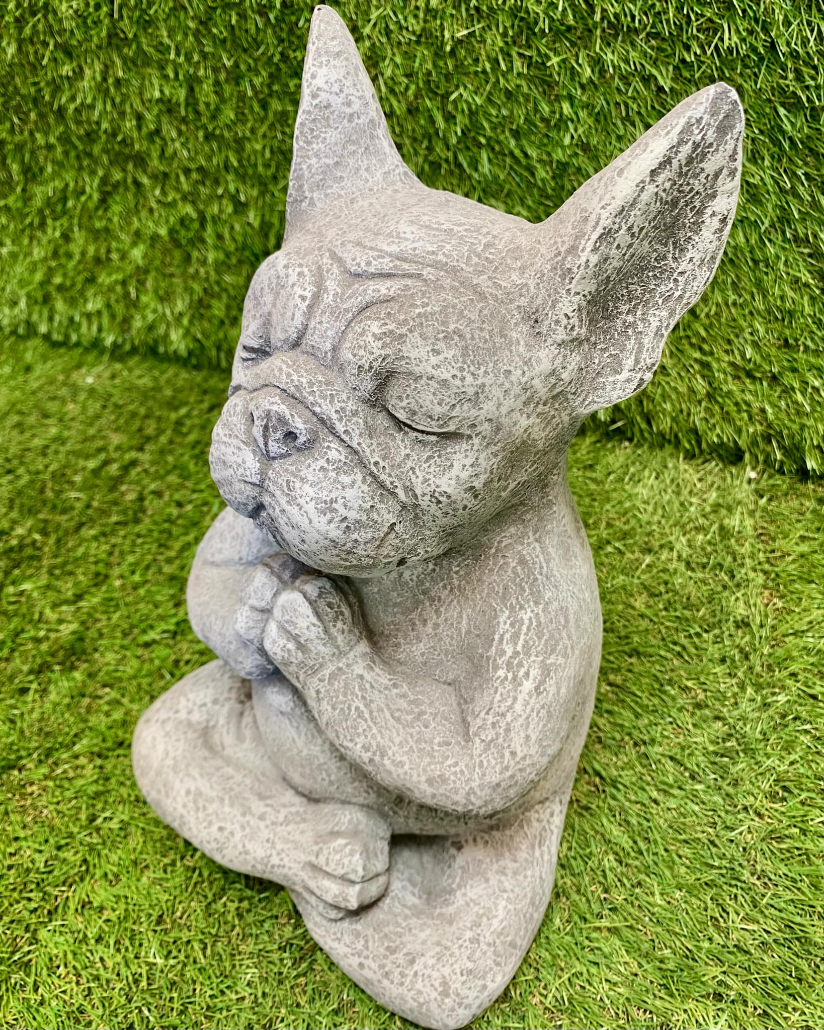 Yoga Meditating French Bulldog