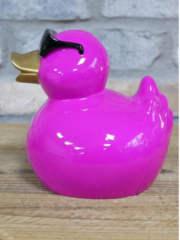Small Pink Coloured Cool Duck