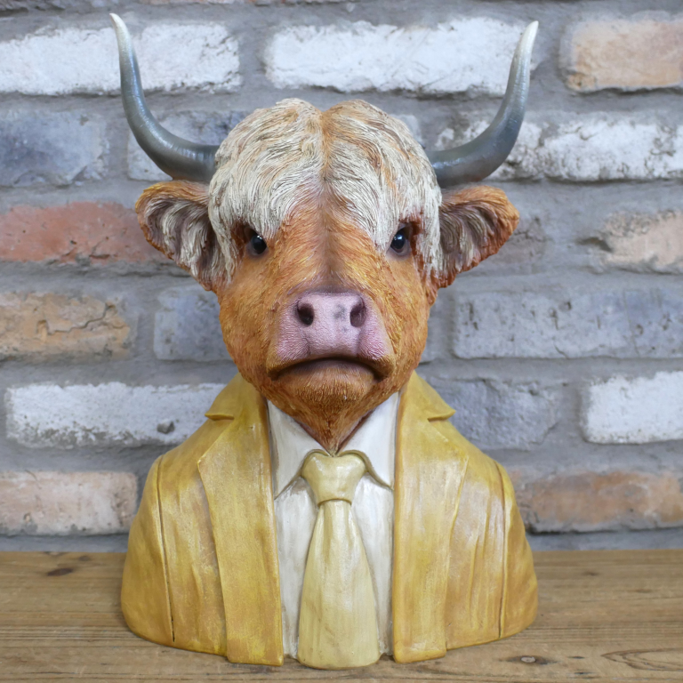 Large Highland Cow Bust