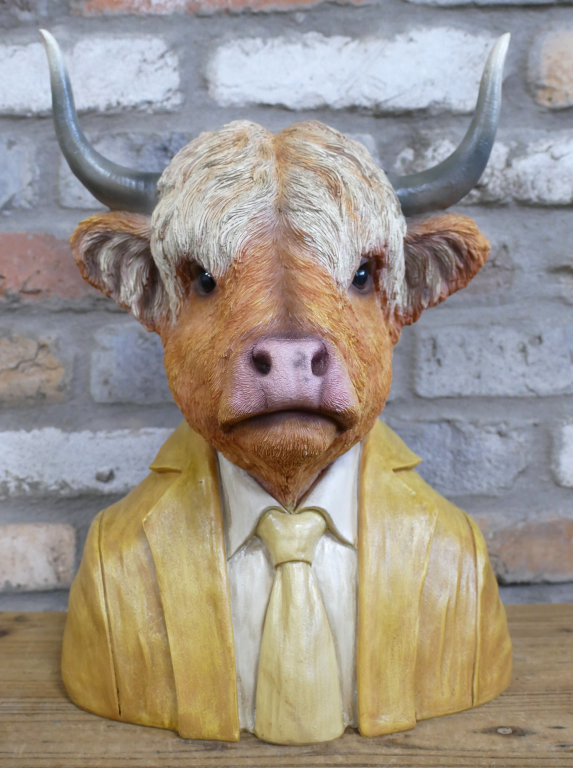 Large Highland Cow Bust