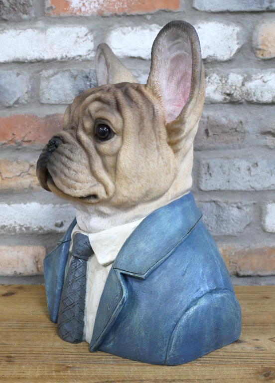 Large Frenchie Dog Bust