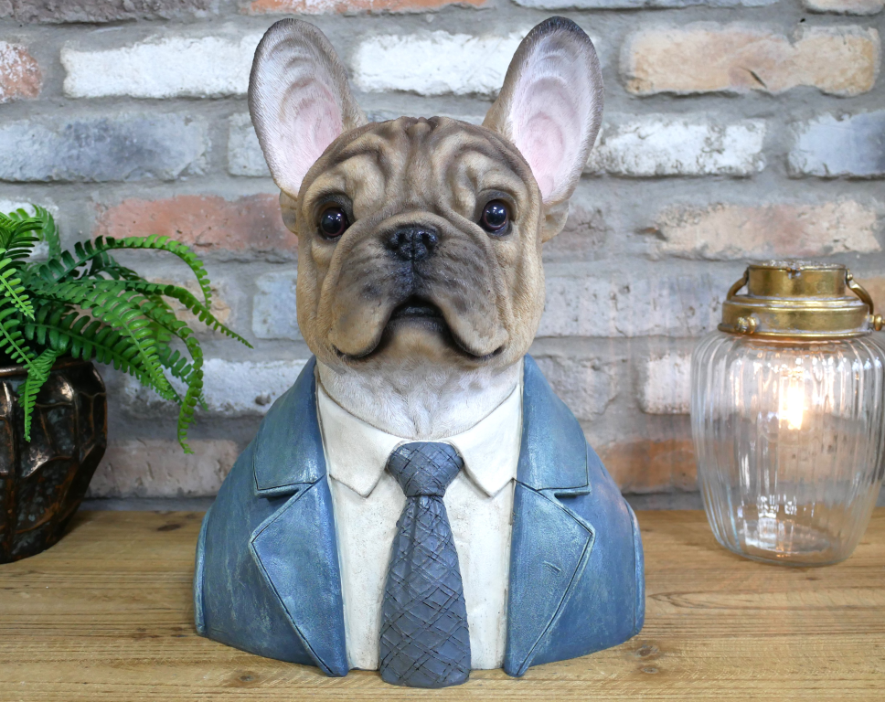 Large Frenchie Dog Bust