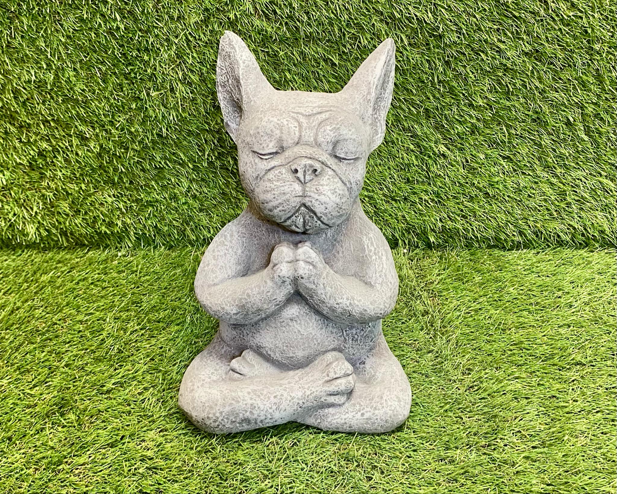 Yoga Meditating French Bulldog