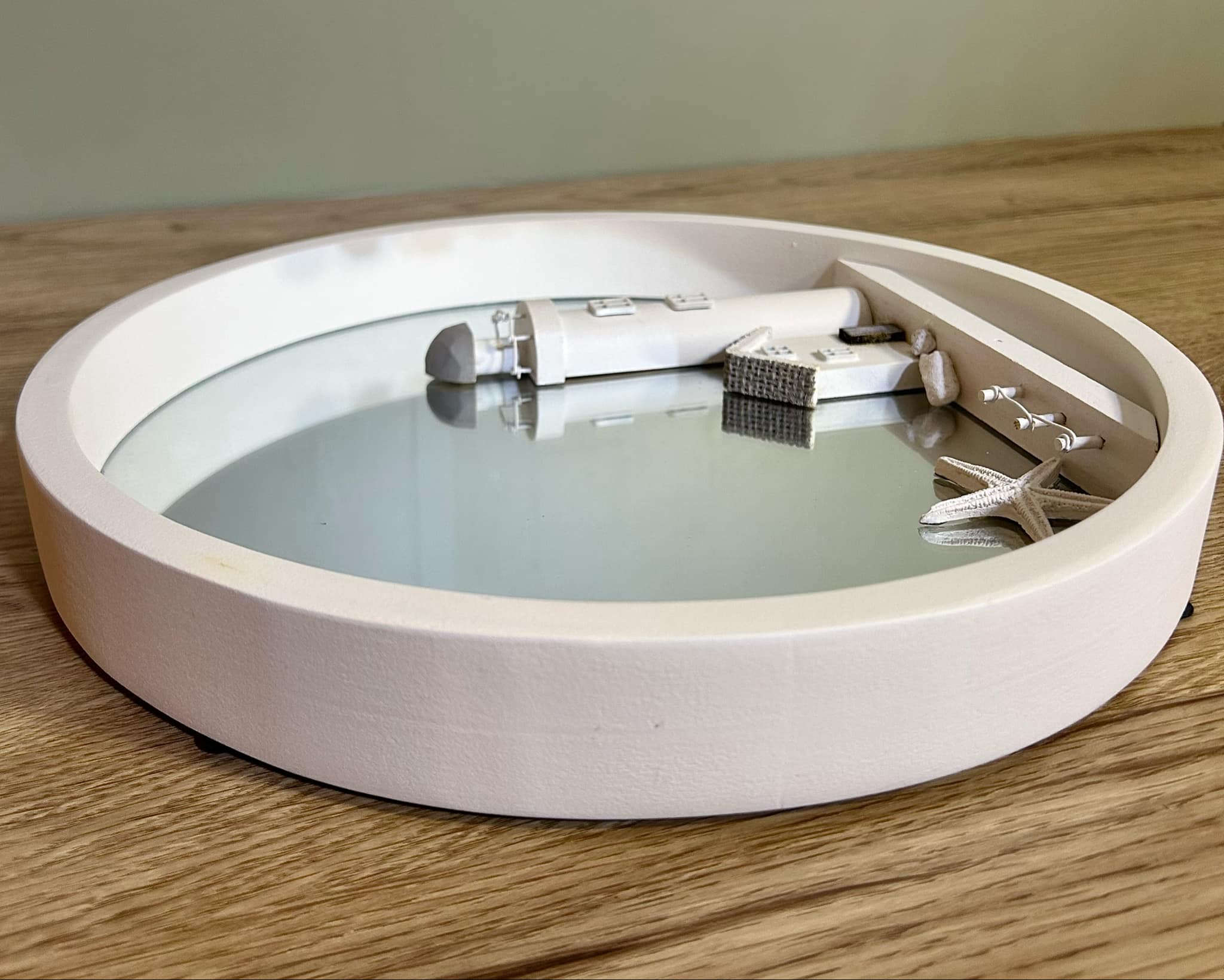 White Lighthouse Mirror