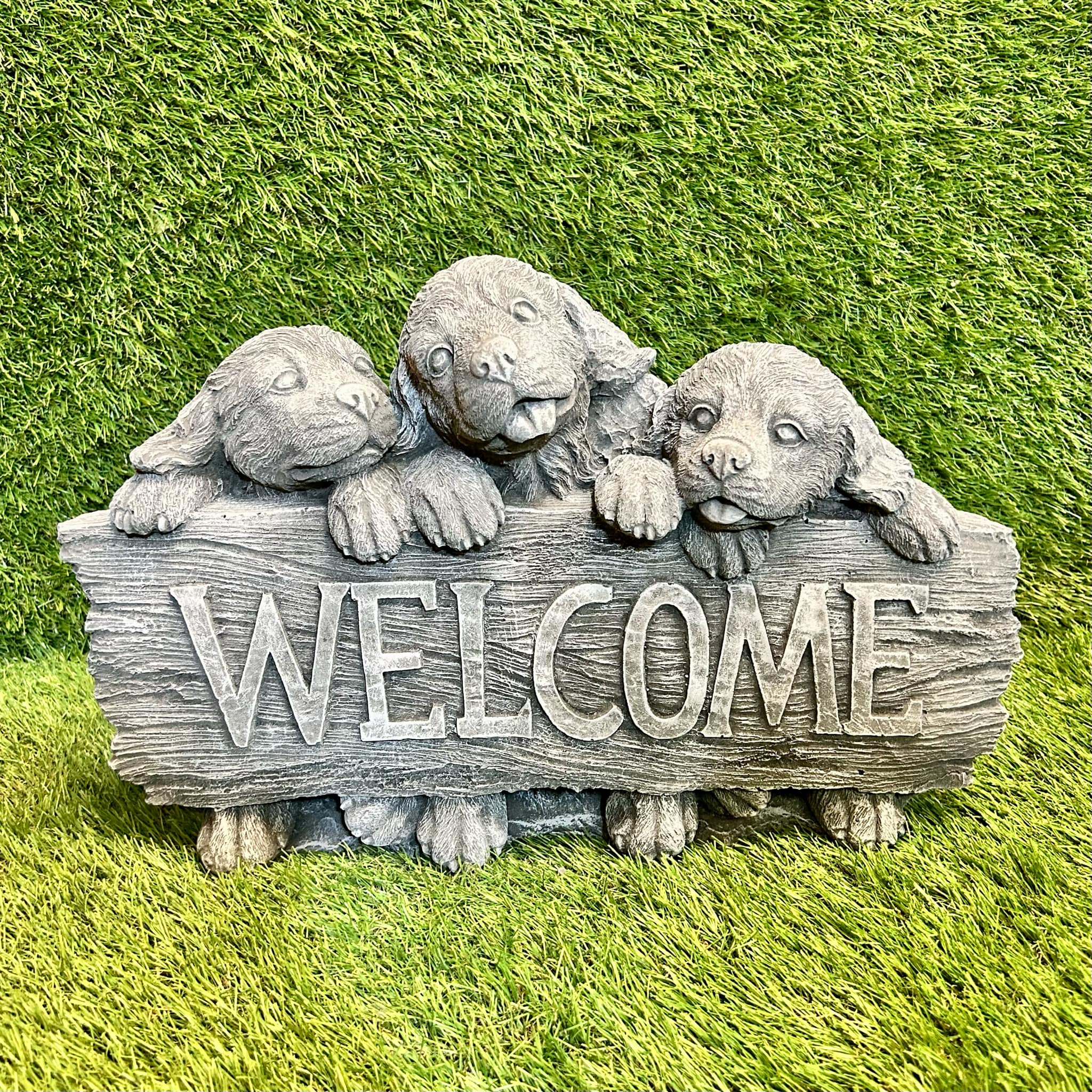 Large Puppy Welcome Sign