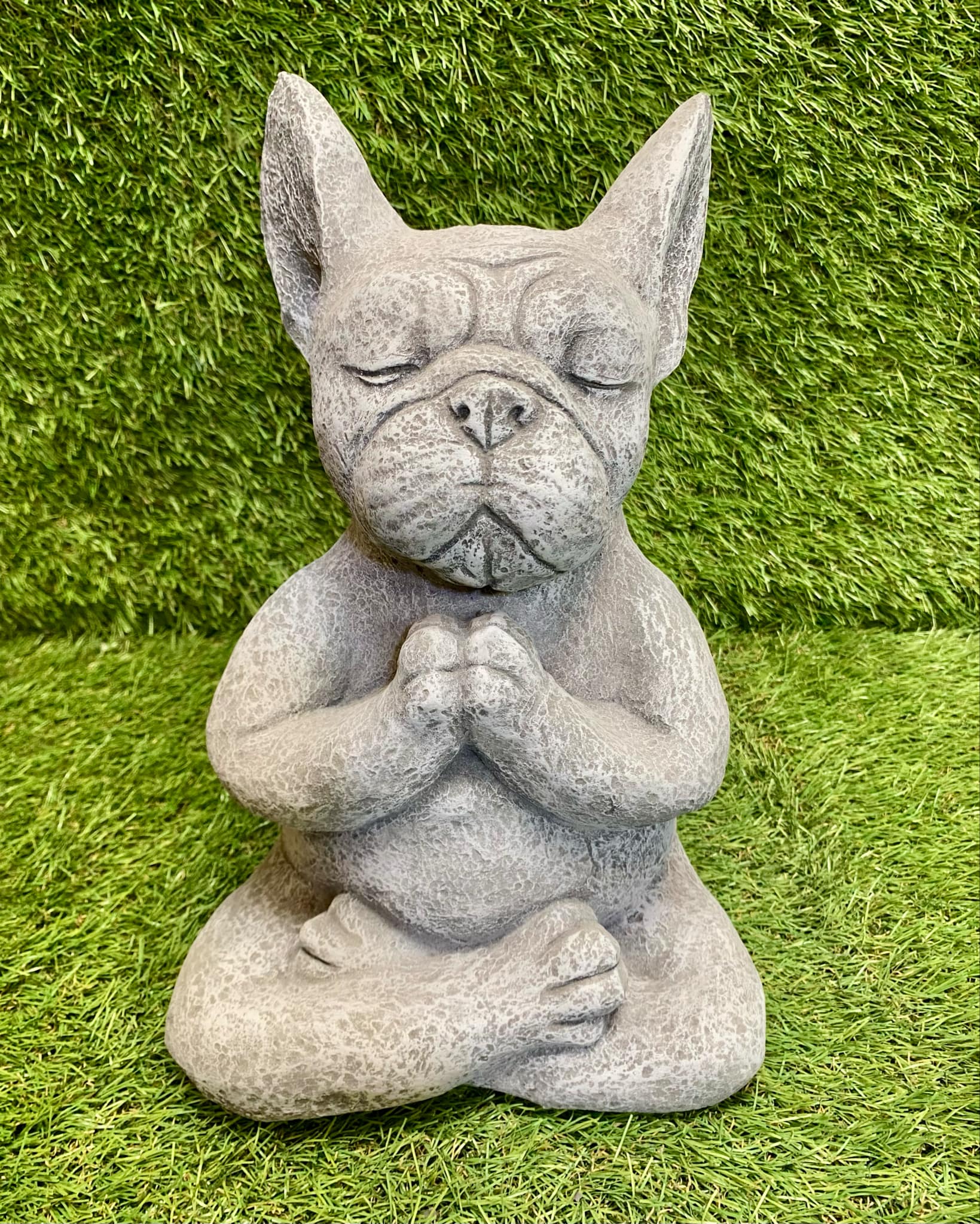 Yoga Meditating French Bulldog
