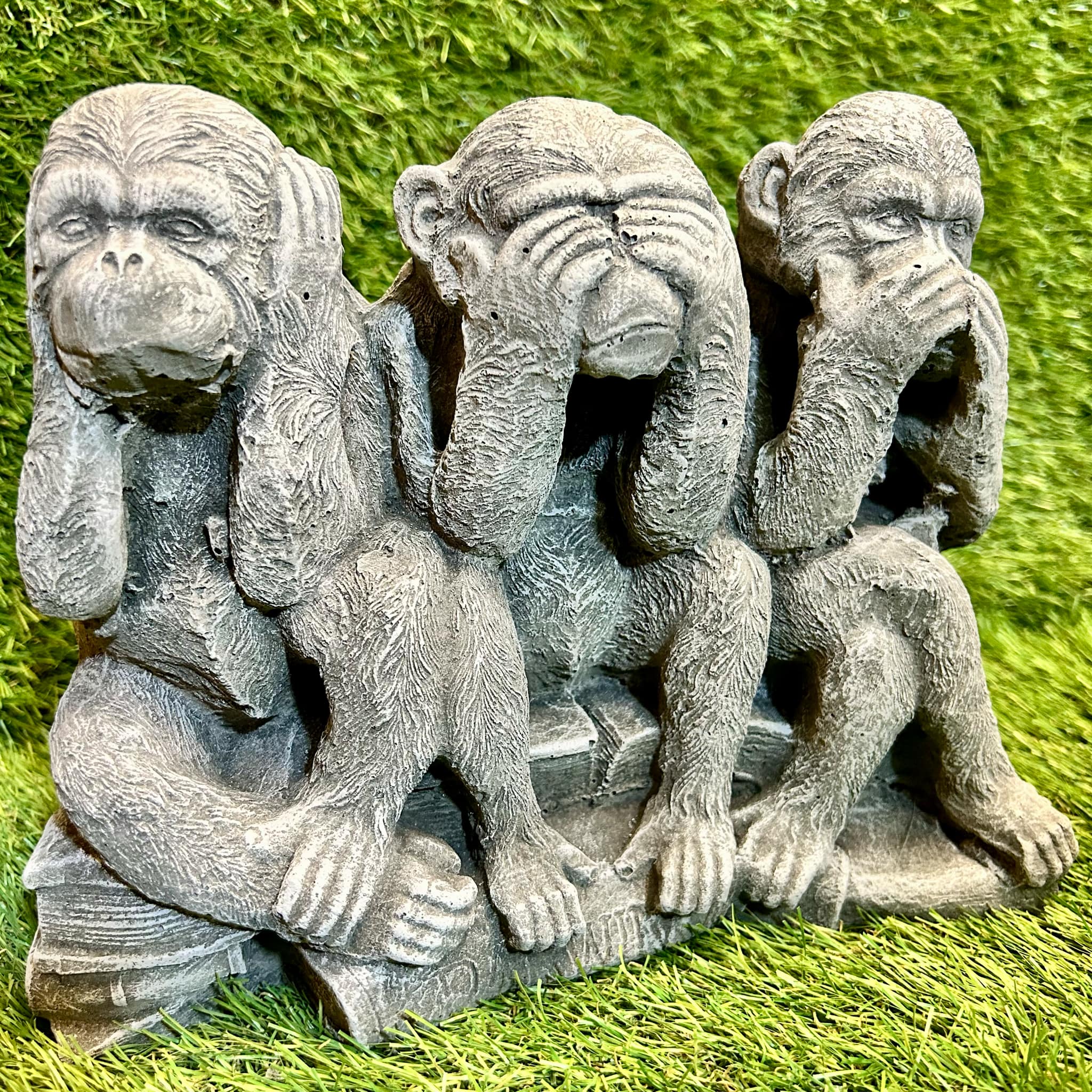 Monkeys (Hear, See, Speak No Evil) On A Book