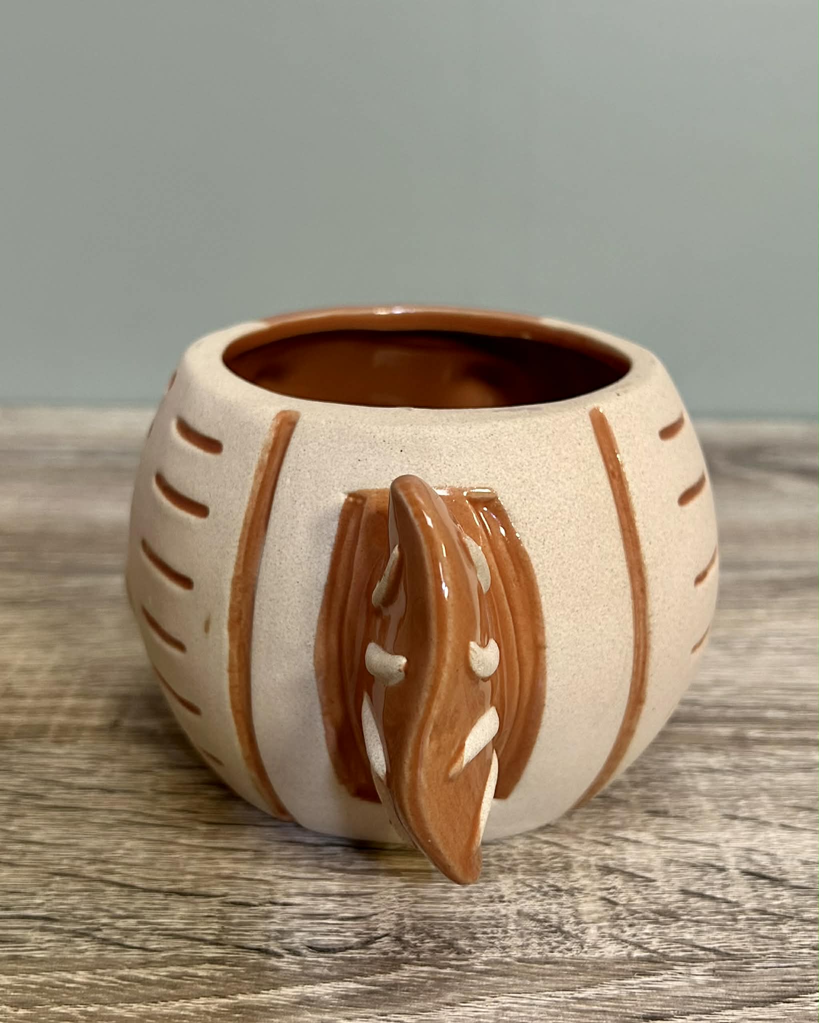 Ceramic Orange Fish Planter