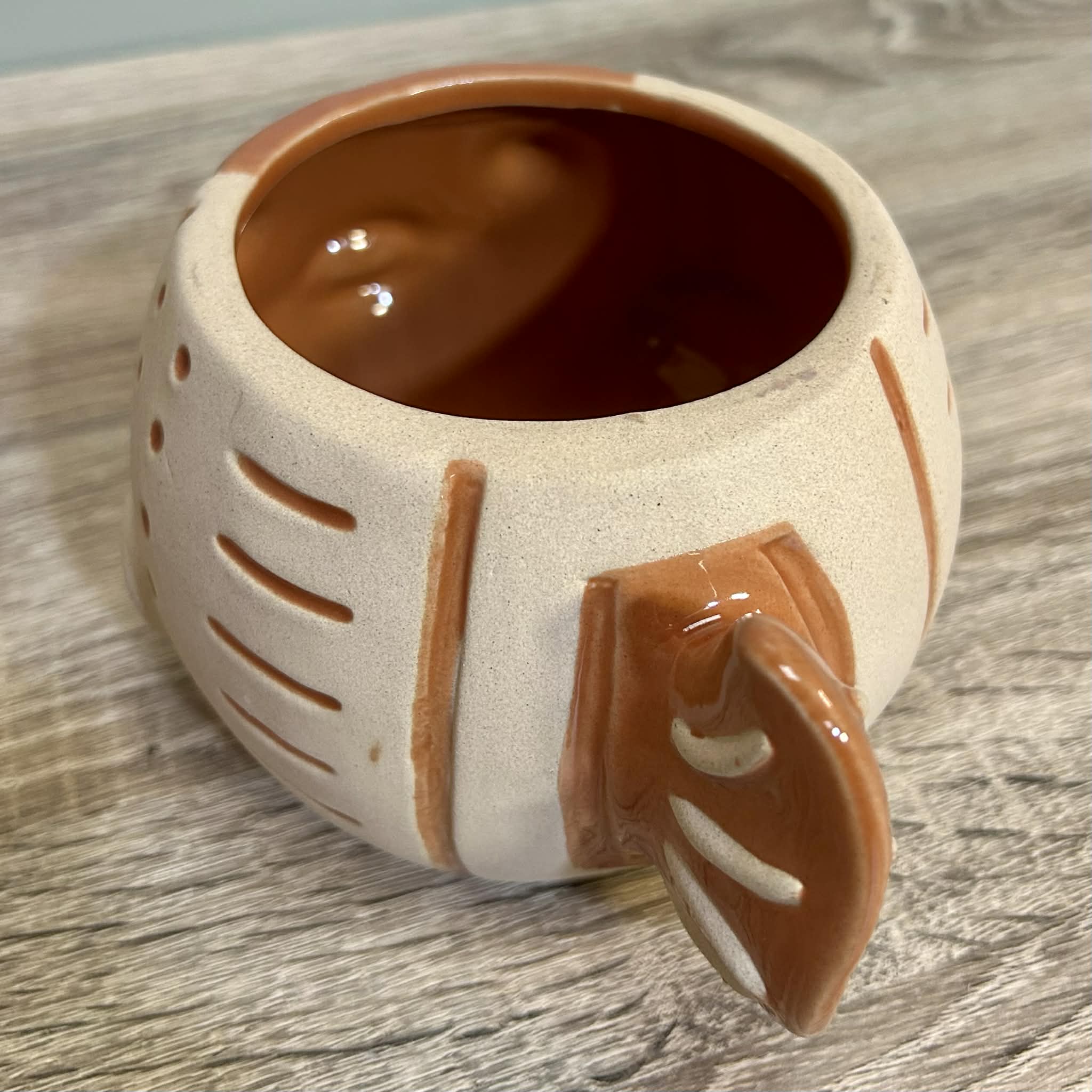 Ceramic Orange Fish Planter