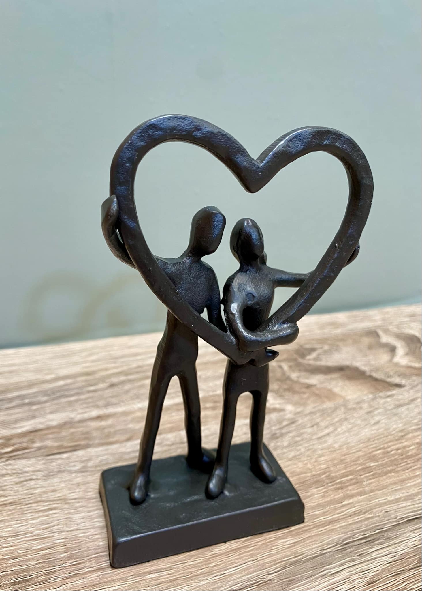 Metal Couple In Heart