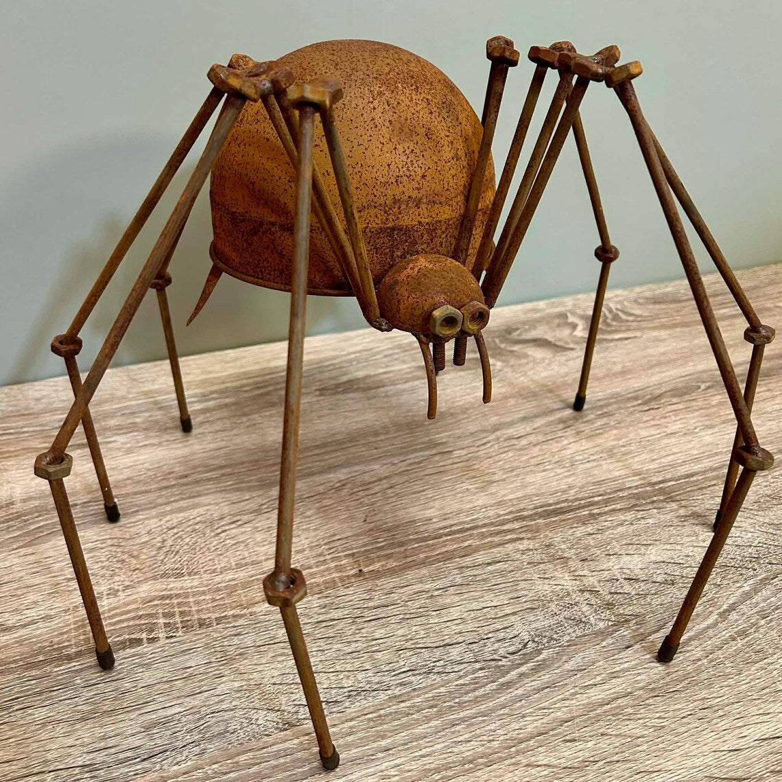 Rusty Metal Garden Spider