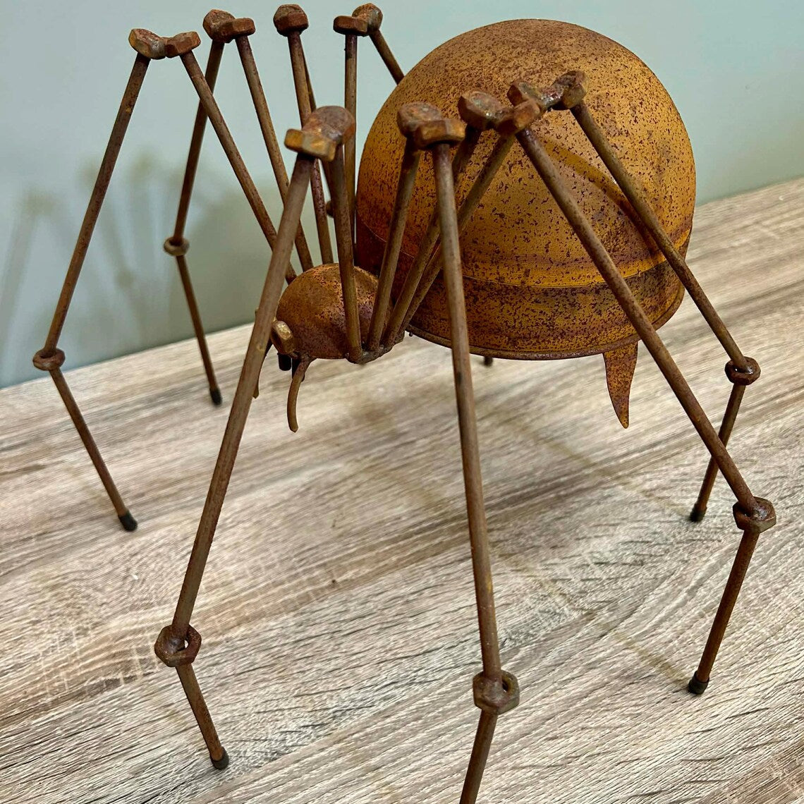 Rusty Metal Garden Spider