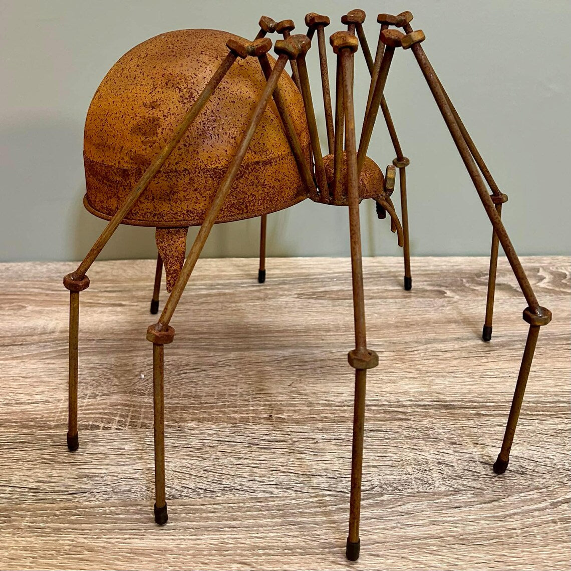 Rusty Metal Garden Spider
