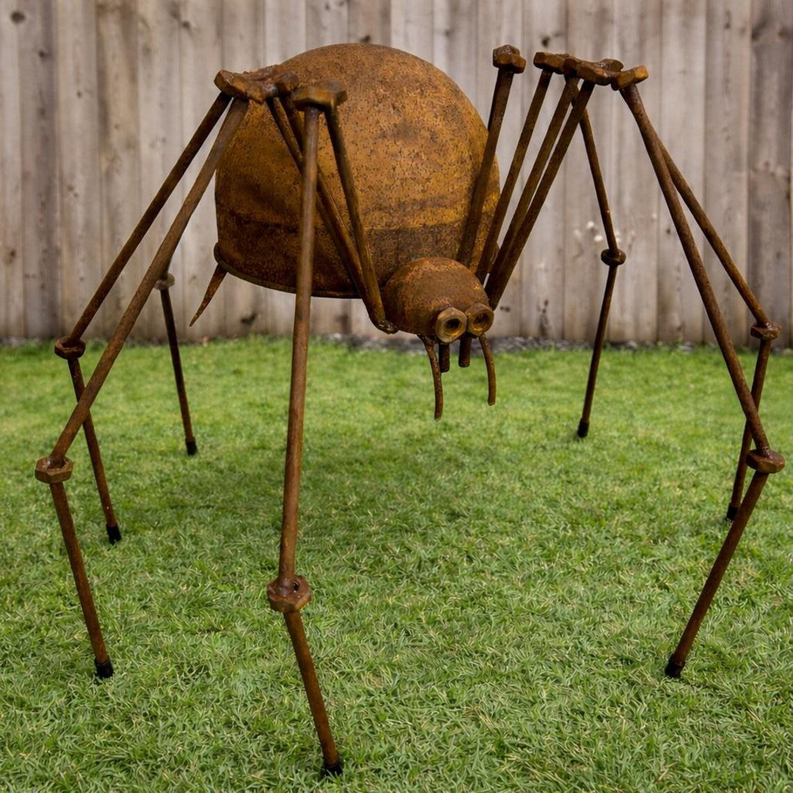 Rusty Metal Garden Spider