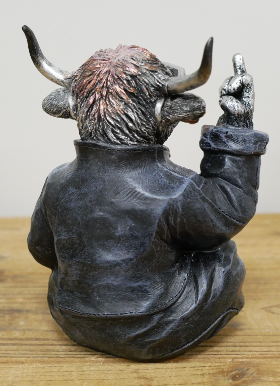 Naughty Middle Finger Highland Cow