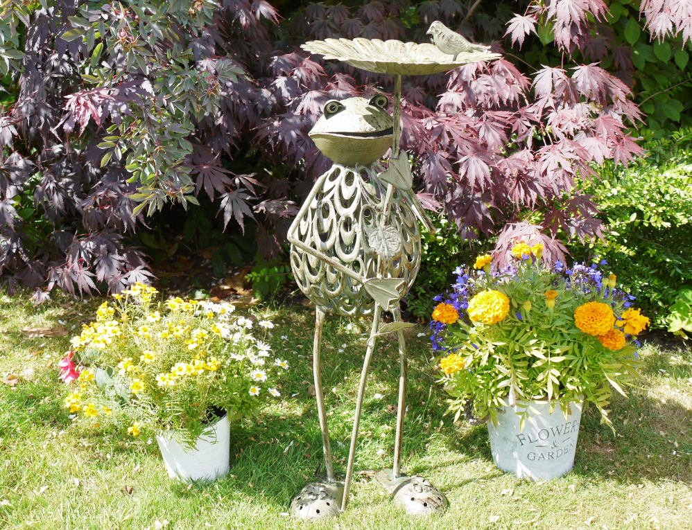 Frog Bird Bath / Feeder